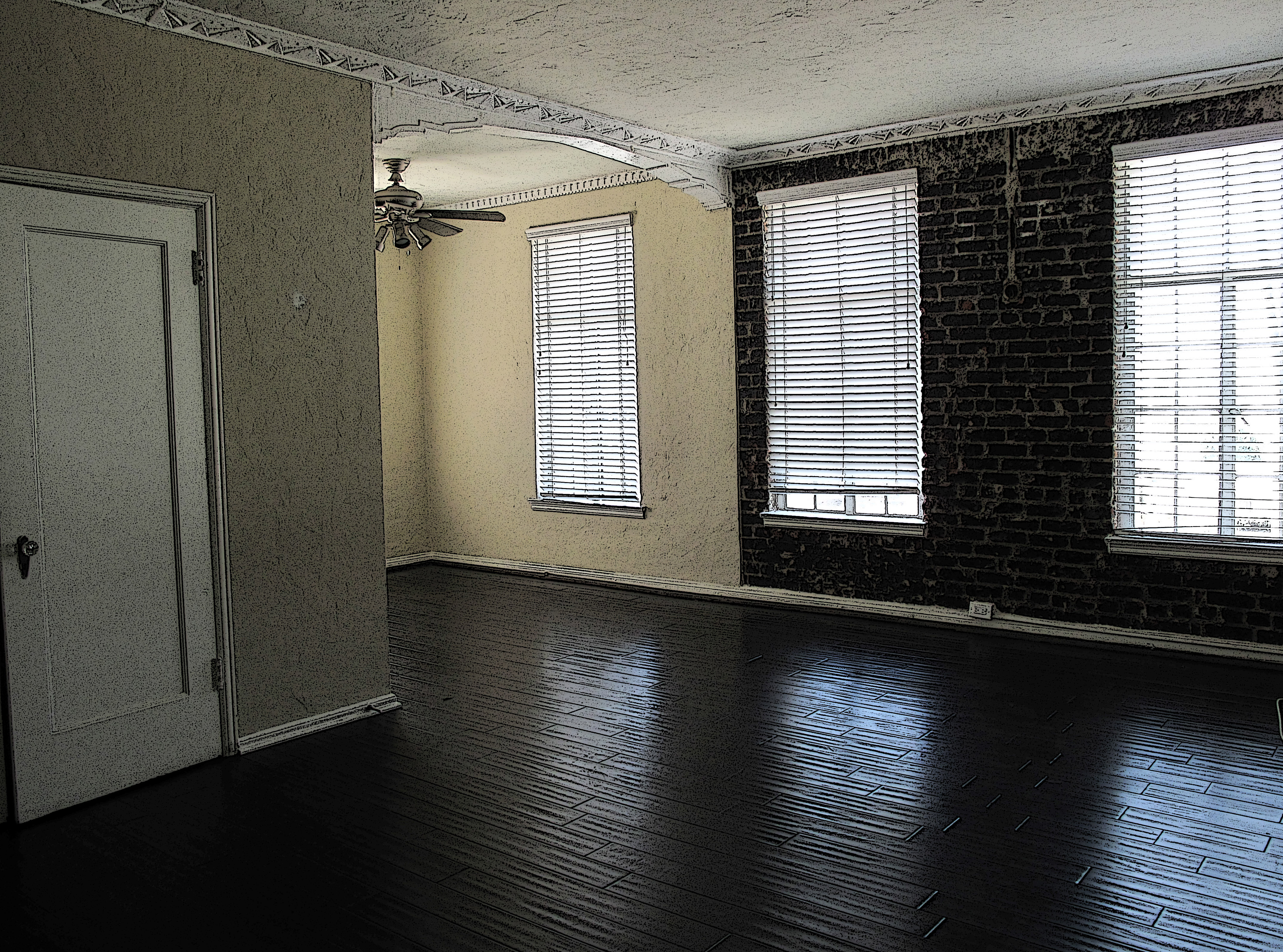 Empty apartment with hardwood floors — move-out cleaning by Ascent Cleaning Solutions
